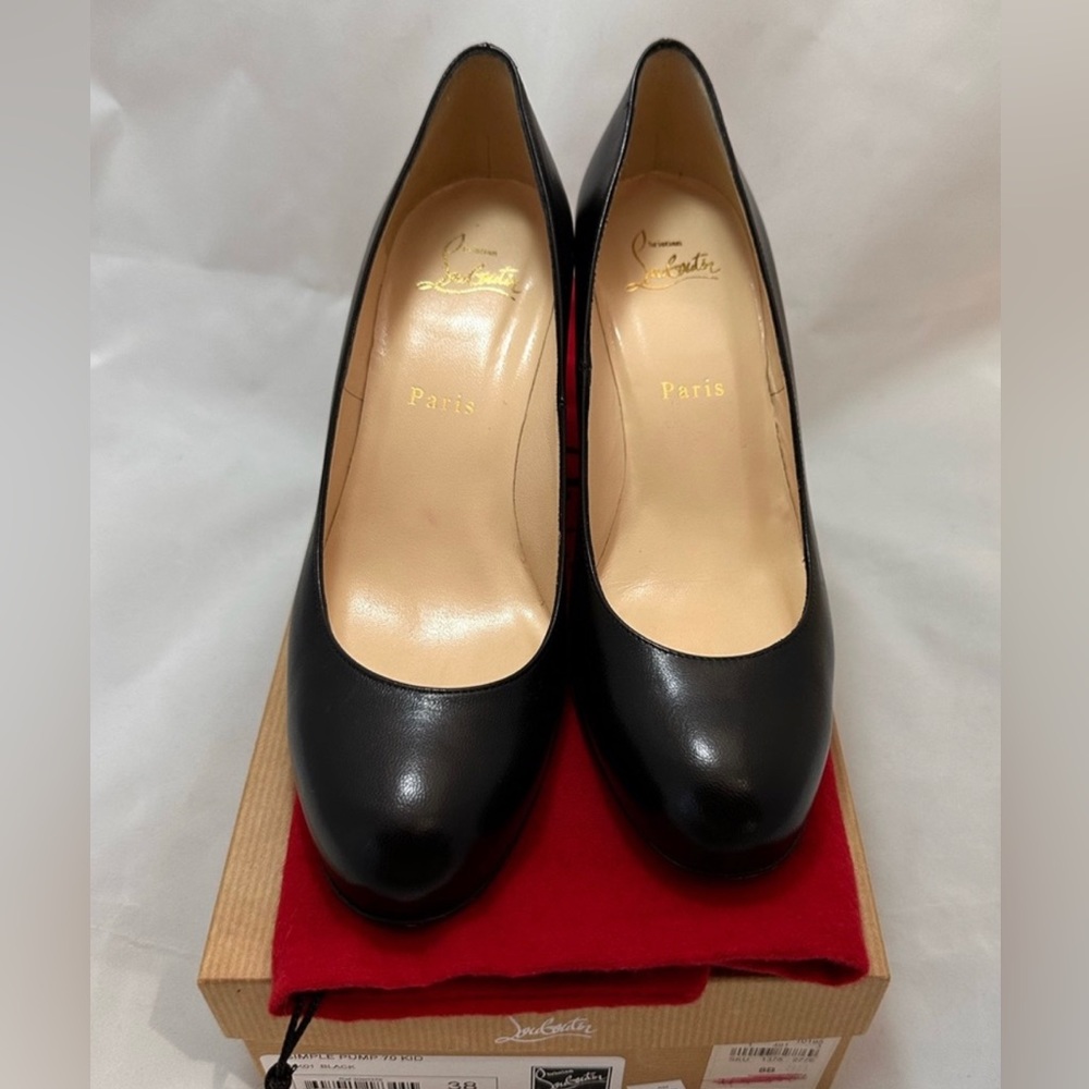 New Christian Louboutin 38 Simple Pump 70 Kid New Gorgeous 💕